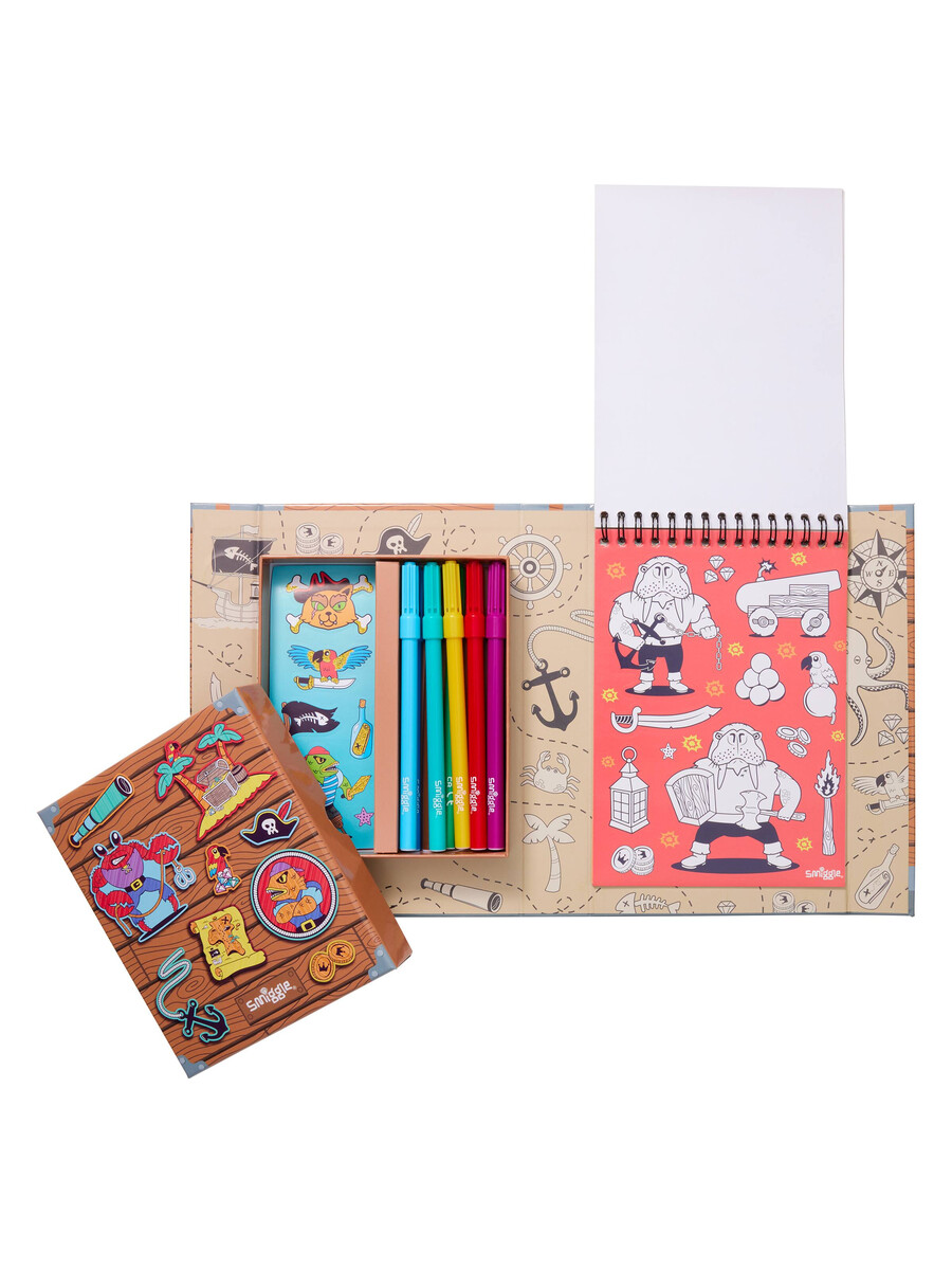 malbuch mit stickern – aktivitätsbox