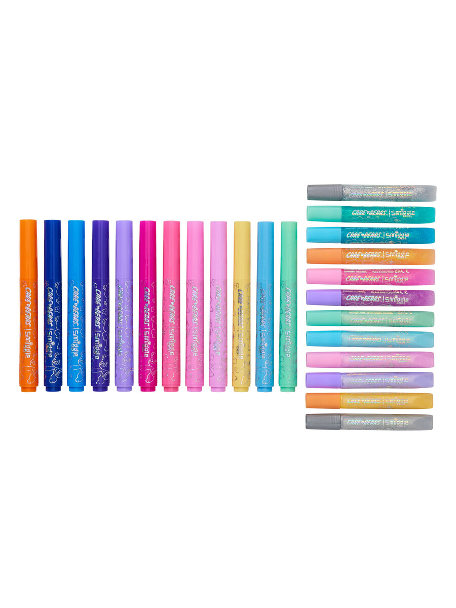 care bears farb- und glitzermarker-set